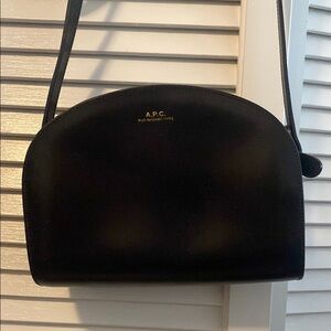 A.P.C. Black Minimalist Crossbody Bag